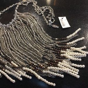 NWT Chico’s Nova Fringe Ombré Necklace - Stunning!